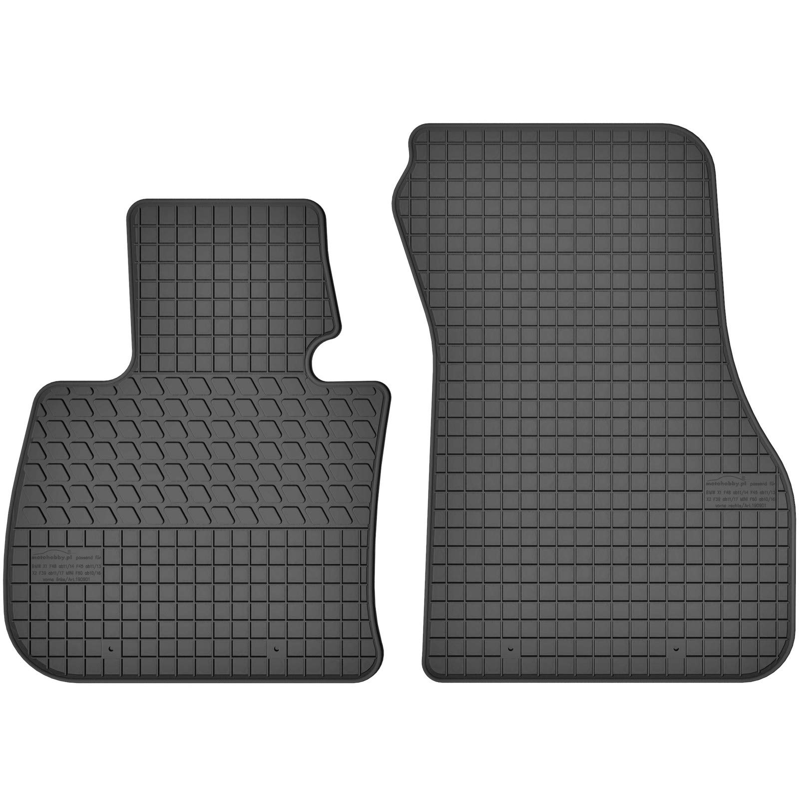AGCPdirect Gummi Matten Fußmatten Passgenau Vorne Set für BMW 2er F45 F46 2014-2021 und BMW X1 F48 2015-2021 und BMW X2 F39 2018-2021 AGCPdirect Gummi Matten Fußmatten Passgenau Vorne Set für BMW 2er F45 F46 2014-2021 und BMW X1 F48 2015-2021 und BMW X2 F39 2018-2021 von AGCPdirect