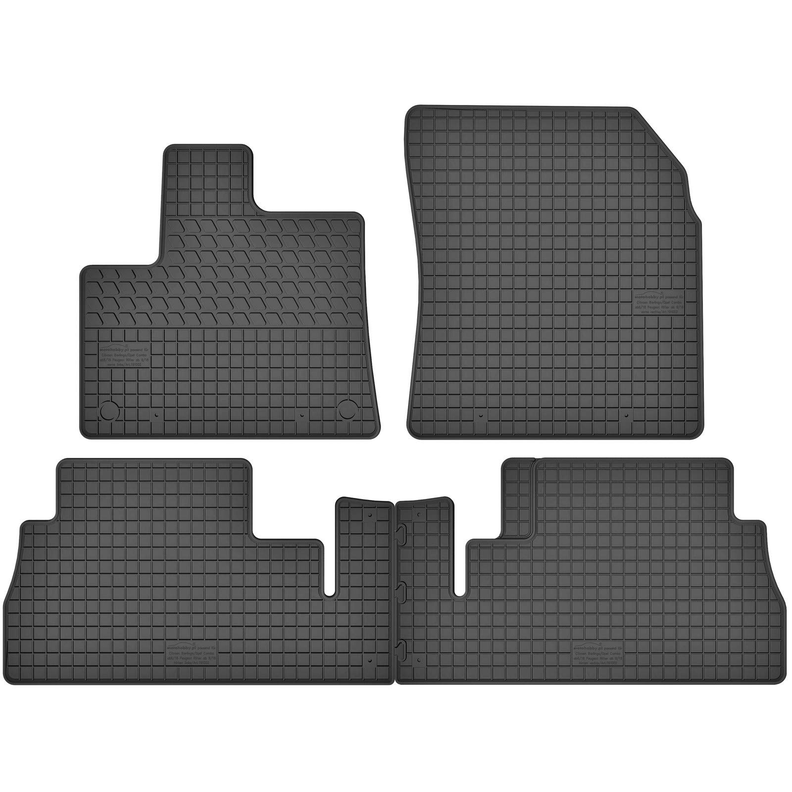 AGCPdirect Gummi Matten Fußmatten Passgenau 4-teilig Set für Citroen Berlingo 3 2018-2021 und Opel Combo E 2018-2021 AGCPdirect Gummi Matten Fußmatten Passgenau 4-teilig Set für Citroen Berlingo 3 2018-2021 und Opel Combo E 2018-2021 von AGCPdirect