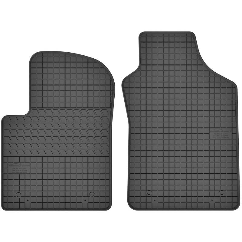 AGCPdirect Gummi Matten Fußmatten Passgenau Vorne Set für FIAT 500 2007-2019 und Ford KA 2008-2016 von AGCPdirect