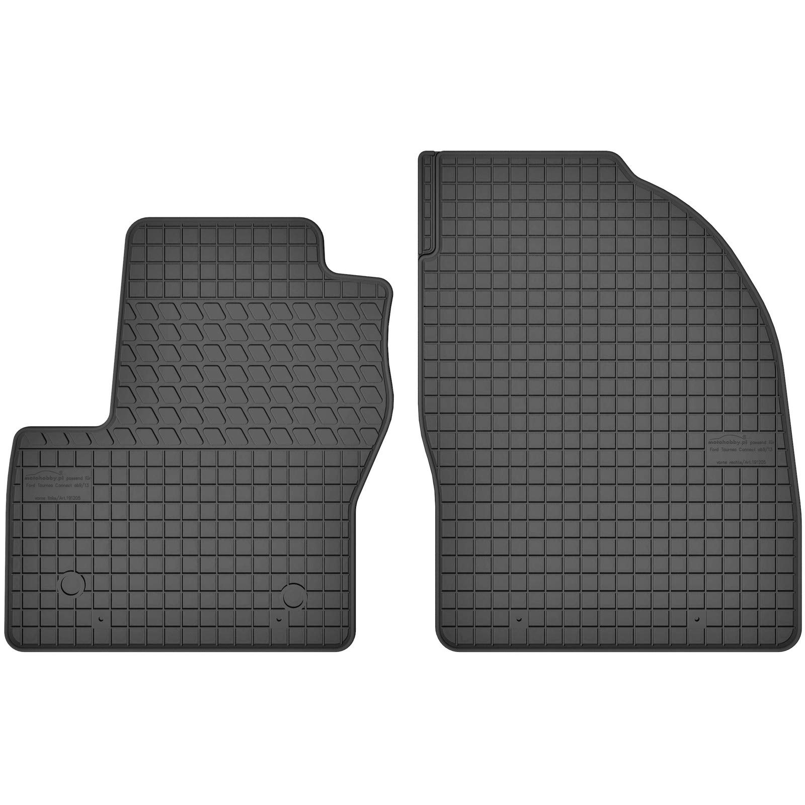 AGCPdirect Gummi Matten Fußmatten Passgenau Vorne Set für Ford Tourneo Connect 2013-2021 von AGCPdirect