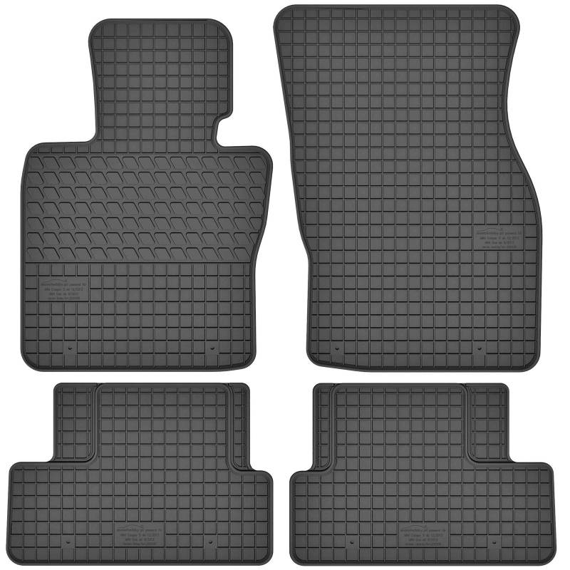 AGCPdirect Gummi Matten Fußmatten Passgenau 4-teilig Set für Mini Cooper F55 2013-2021 und Cabriolet F57 2014-2021 und Clubman F54 2015-2021 und Countryman F60 2017-2021 von AGCPdirect