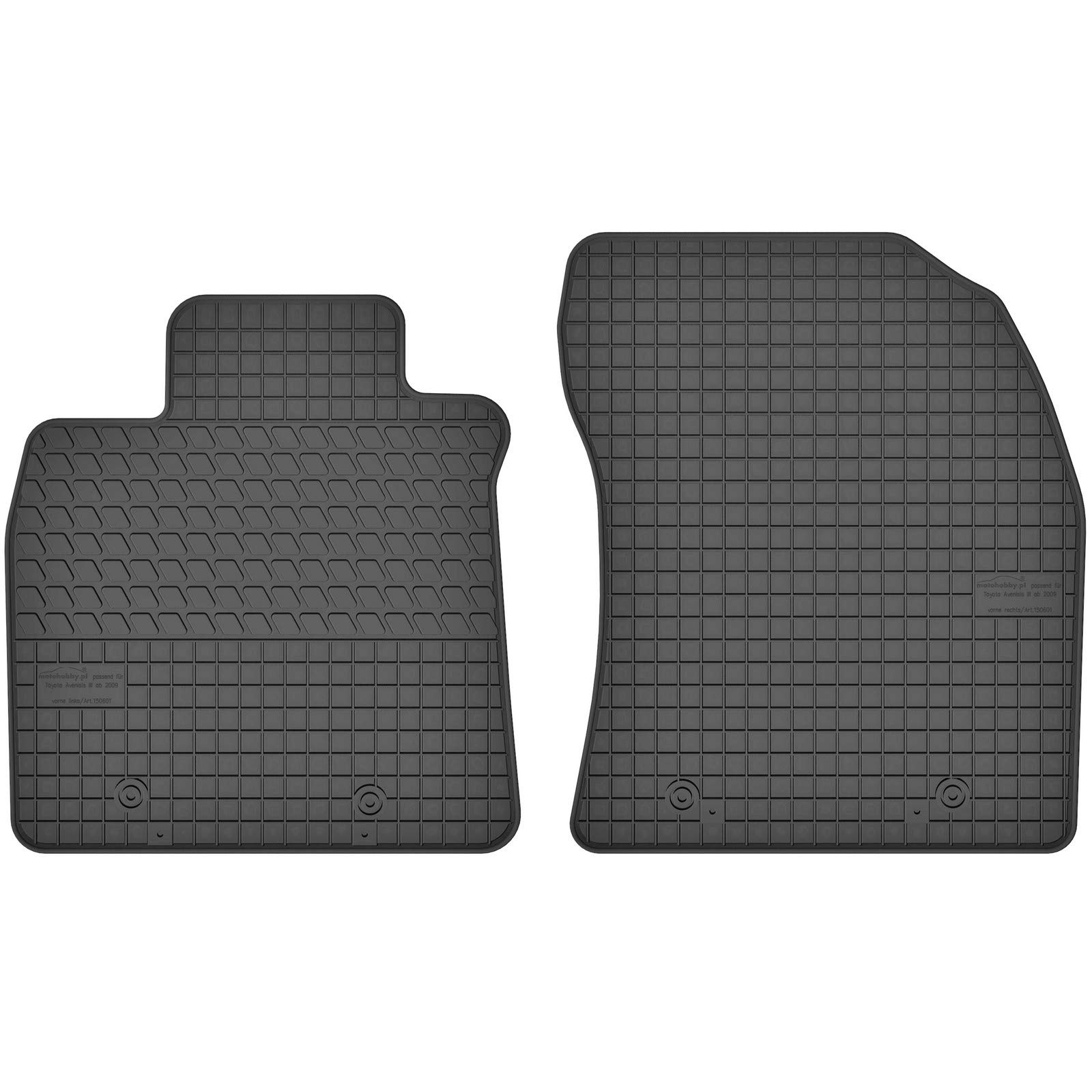 AGCPdirect Gummi Matten Fußmatten Passgenau Vorne Set für Toyota Avensis T27 2008-2018 von AGCPdirect