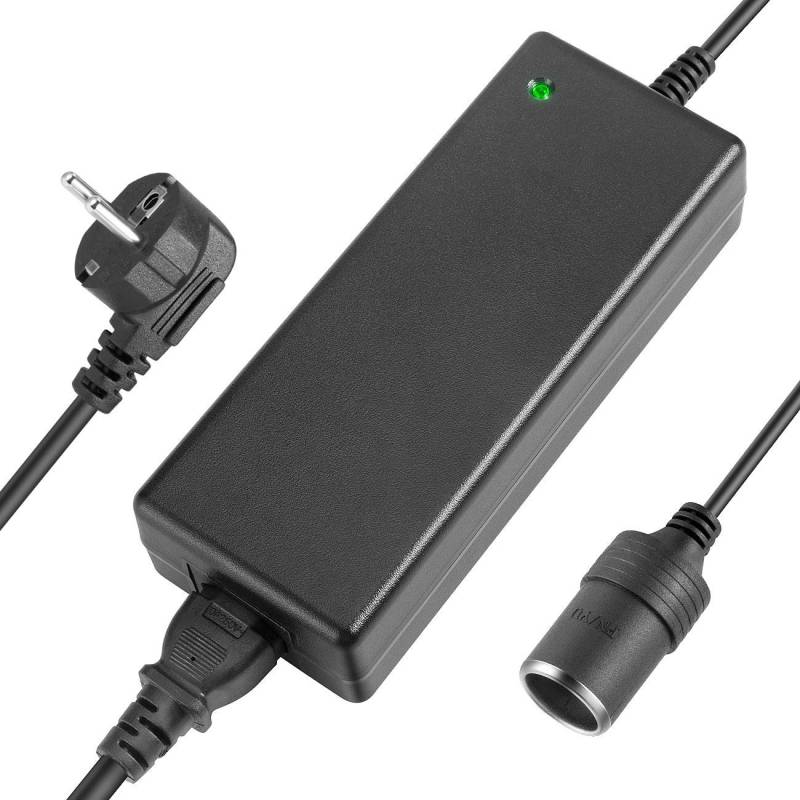 AGPTEK Spannungswandler, KFZ Netzadapter 100 bis 240V auf 12V/ 10A Wechselrichter mit Zigarettenanzünder-Buchse für Kompressor Kühlbox, LED Lampen, Ventilatoren, Elektrische Pumpe, PKW Heizdecke von AGPTEK
