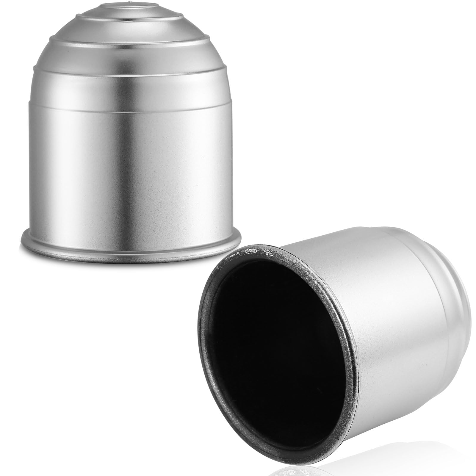 AGRISHOP 2X Anhänger Anhängerkupplung Abdeckung Kunststoff Silber Φ50mm Abschleppstange Ball Abdeckkappe AGRISHOP 2X Anhänger Anhängerkupplung Abdeckung Kunststoff Silber Φ50mm Abschleppstange Ball Abdeckkappe von AGRISHOP