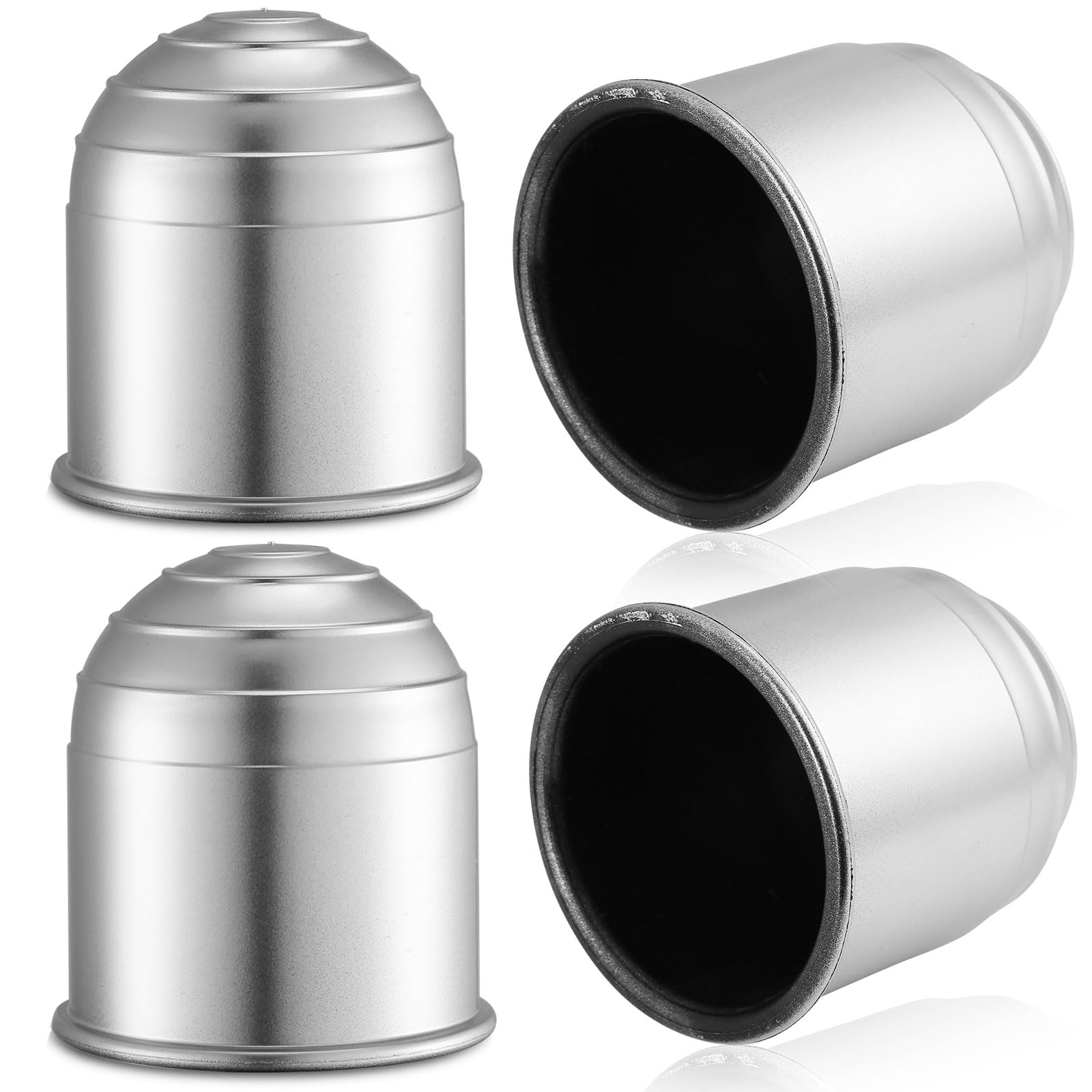 AGRISHOP 4X Anhänger Anhängerkupplung Abdeckung Kunststoff Silber Φ50mm Abschleppstange Ball Abdeckkappe AGRISHOP 4X Anhänger Anhängerkupplung Abdeckung Kunststoff Silber Φ50mm Abschleppstange Ball Abdeckkappe von AGRISHOP