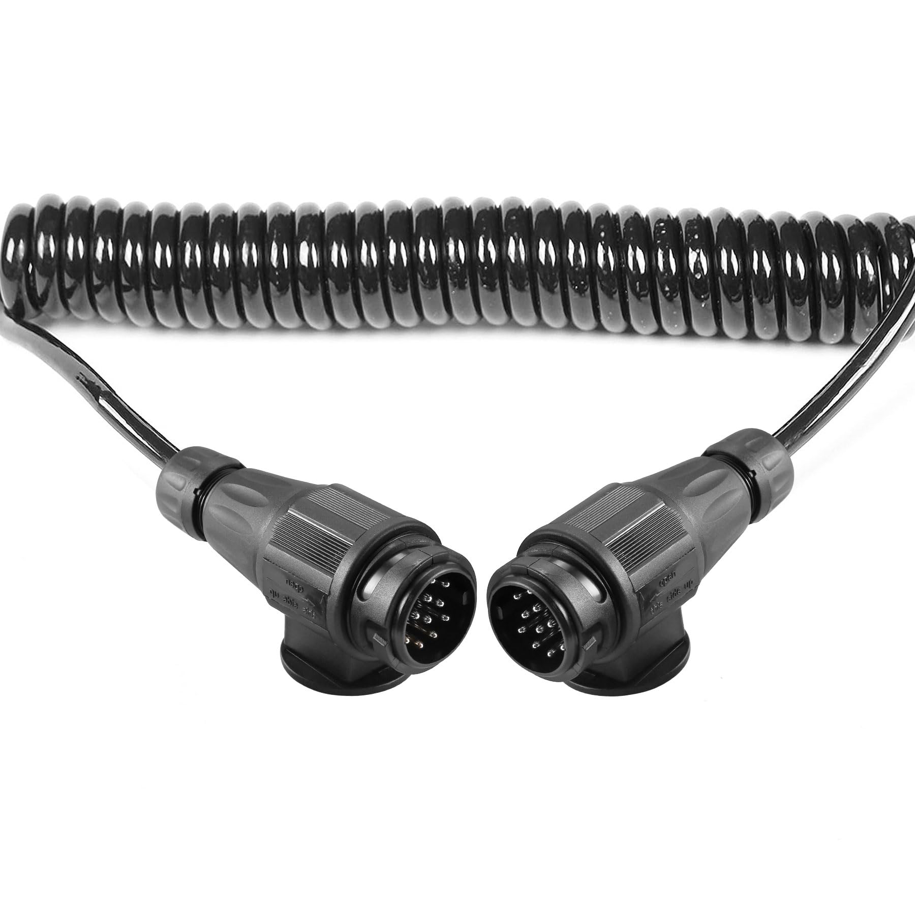AGRISHOP Anhänger Verlängerungskabel 12v Max. 3.2M Spiralkabel 13 Polig Anhangerkabel 13-13 poliger Anhänger Stecker AGRISHOP Anhänger Verlängerungskabel 12v Max. 3.2M Spiralkabel 13 Polig Anhangerkabel 13-13 poliger Anhänger Stecker von AGRISHOP