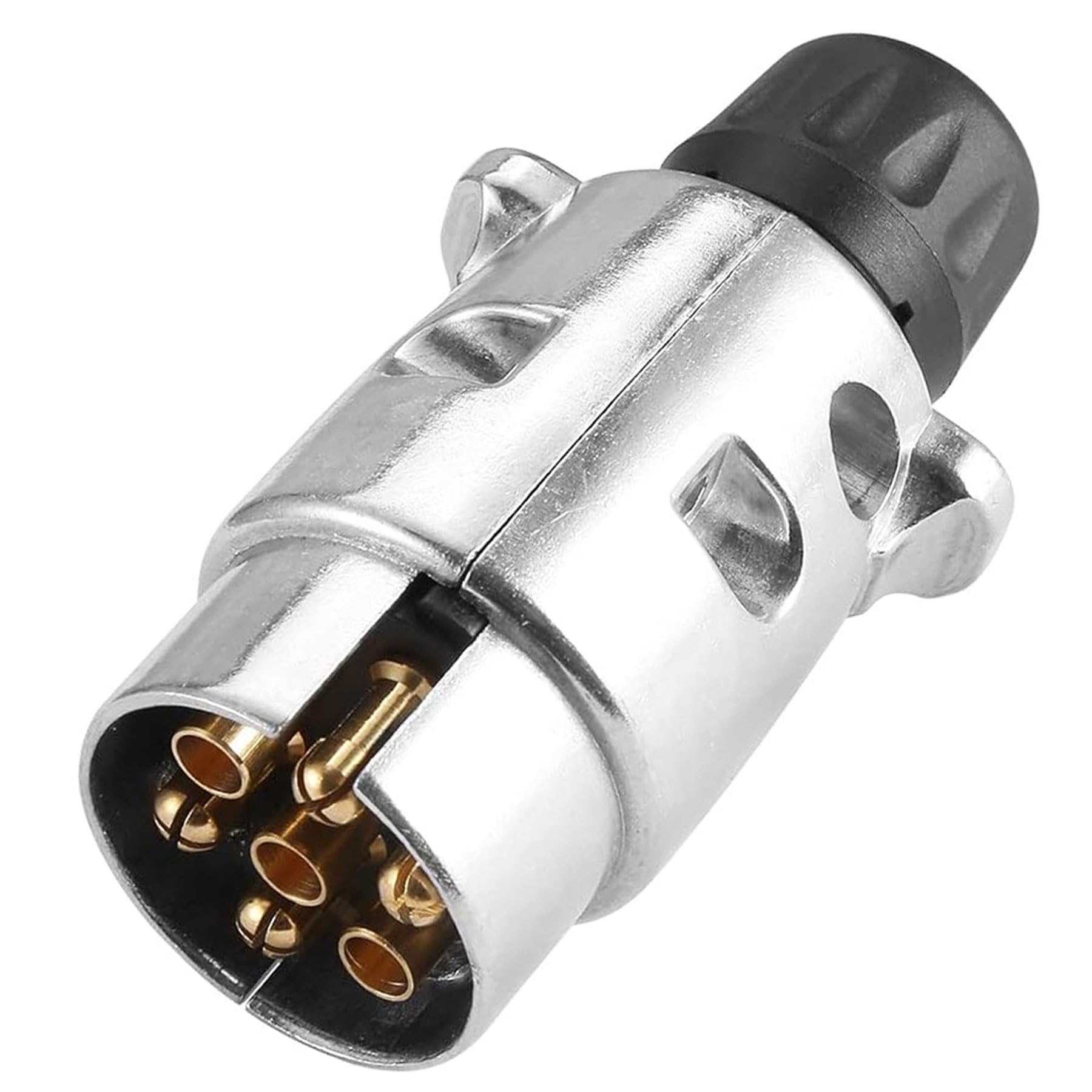 AGRISHOP Anhängerstecker 7 polig Metall, 12V Aluminiumguss Metall Anhänger Stecker 7 polig, 7 poliger KFZ Anhängerstecker für Wohnmobile Wohnwagen AGRISHOP Anhängerstecker 7 polig Metall, 12V Aluminiumguss Metall Anhänger Stecker 7 polig, 7 poliger KFZ Anhängerstecker für Wohnmobile Wohnwagen von AGRISHOP