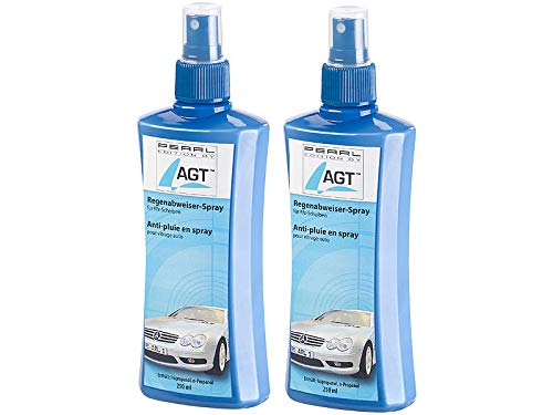 AGT Scheibenversiegelung: 2er-Set Regenabweiser-Spray für Kfz-Scheiben, je 250 ml (Regenabweiser Autofenster, Regenabweiser Auto, Windschutzscheiben Wunder) von AGT
