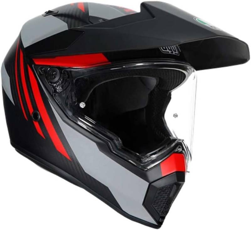 AGV CASCO AX9 MULTI MPLK S REF ADV MATT CARBON/RED von AGV