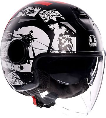 AGV Eteres History, Jethelm - Matt Schwarz/Weiß/Rot - XL AGV Eteres History, Jethelm - Matt Schwarz/Weiß/Rot - XL von AGV