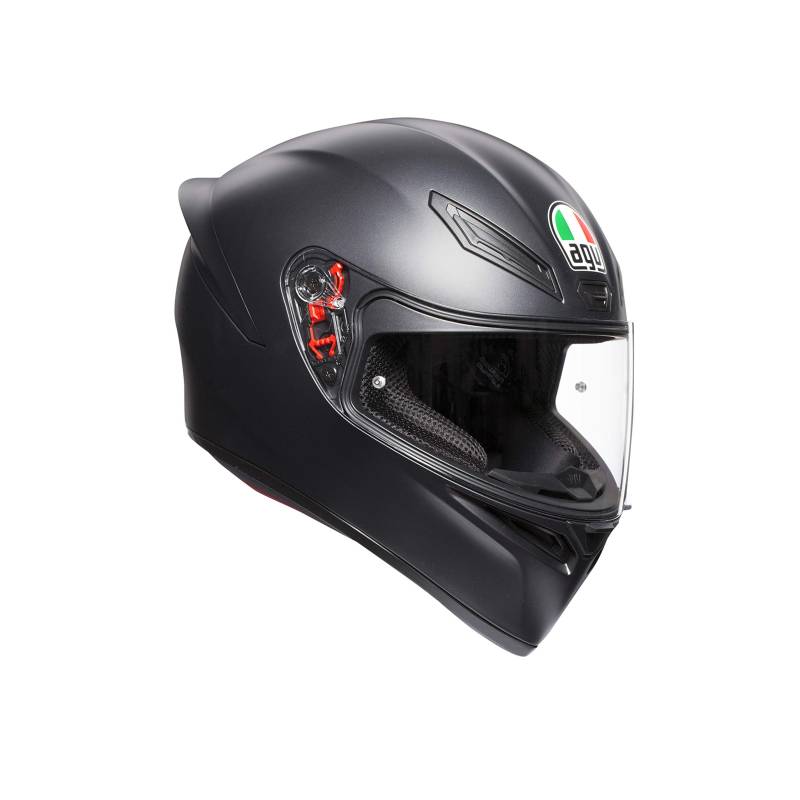 AGV K1 E2205 Helm, massiv, matt schwarz, Größe 2XL von AGV