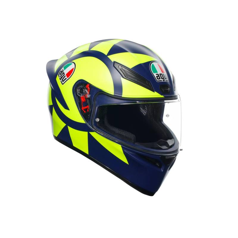AGV K-1 S Soleluna 2018 Helm (Blue/Yellow,M (57/58)) von AGV