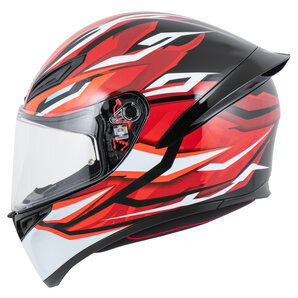 AGV K1 S Lion Integralhelm Schwarz Rot Weiss von AGV