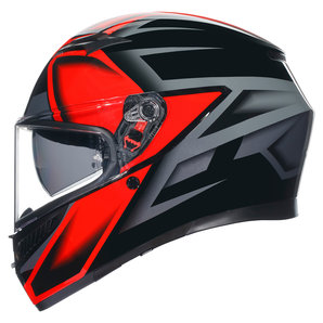 AGV K3 2.6 Compound Integralhelm Schwarz Rot von AGV