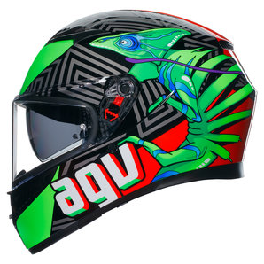 AGV K3 2.6 Kamaleon Integralhelm Schwarz Rot Grün von AGV