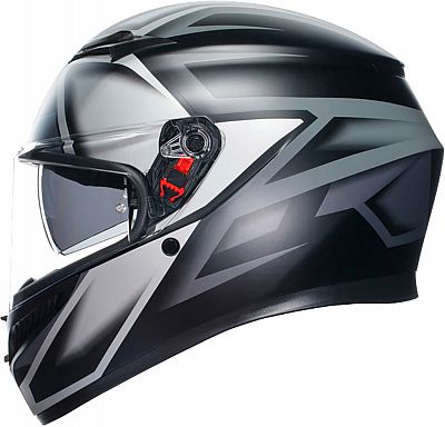 AGV K3 Compound, Integralhelm - Matt Schwarz/Grau - M von AGV