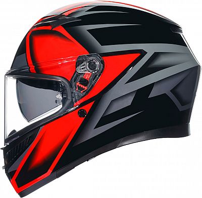 AGV K3 Compound, Integralhelm - Schwarz/Rot - S von AGV