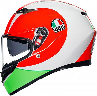 AGV K3 Rossi Mugello 2018, Integralhelm - Weiß/Hellgrün/Rot - XXL von AGV