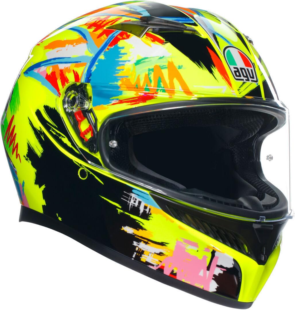 AGV K3 Rossi Winter Test 2019 Integralhelm (gelb/schwarz/blau), L (59) von AGV