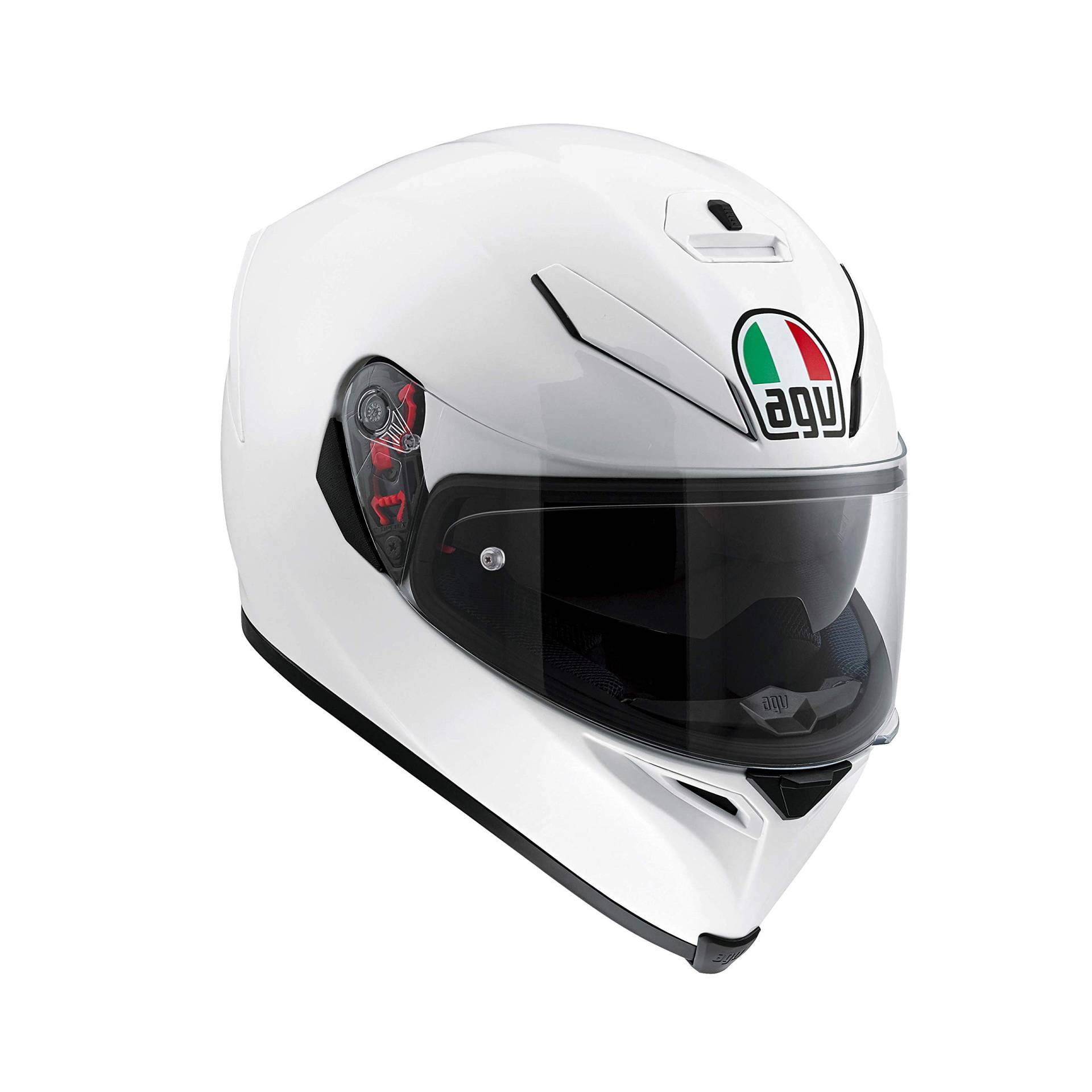 AGV Herren K5 S ECE 22-05 Solid Motorrad Helm, weiß, XS von AGV