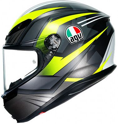 AGV K6 S Excite, Integralhelm - Matt Grau/Neon-Gelb - XS AGV K6 S Excite, Integralhelm - Matt Grau/Neon-Gelb - XS von AGV