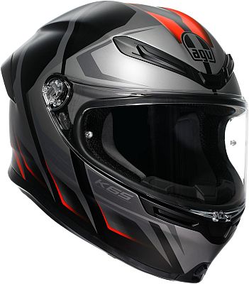 AGV K6 S Karve, Integralhelm - Matt Schwarz/Grau/Rot - XS AGV K6 S Karve, Integralhelm - Matt Schwarz/Grau/Rot - XS von AGV