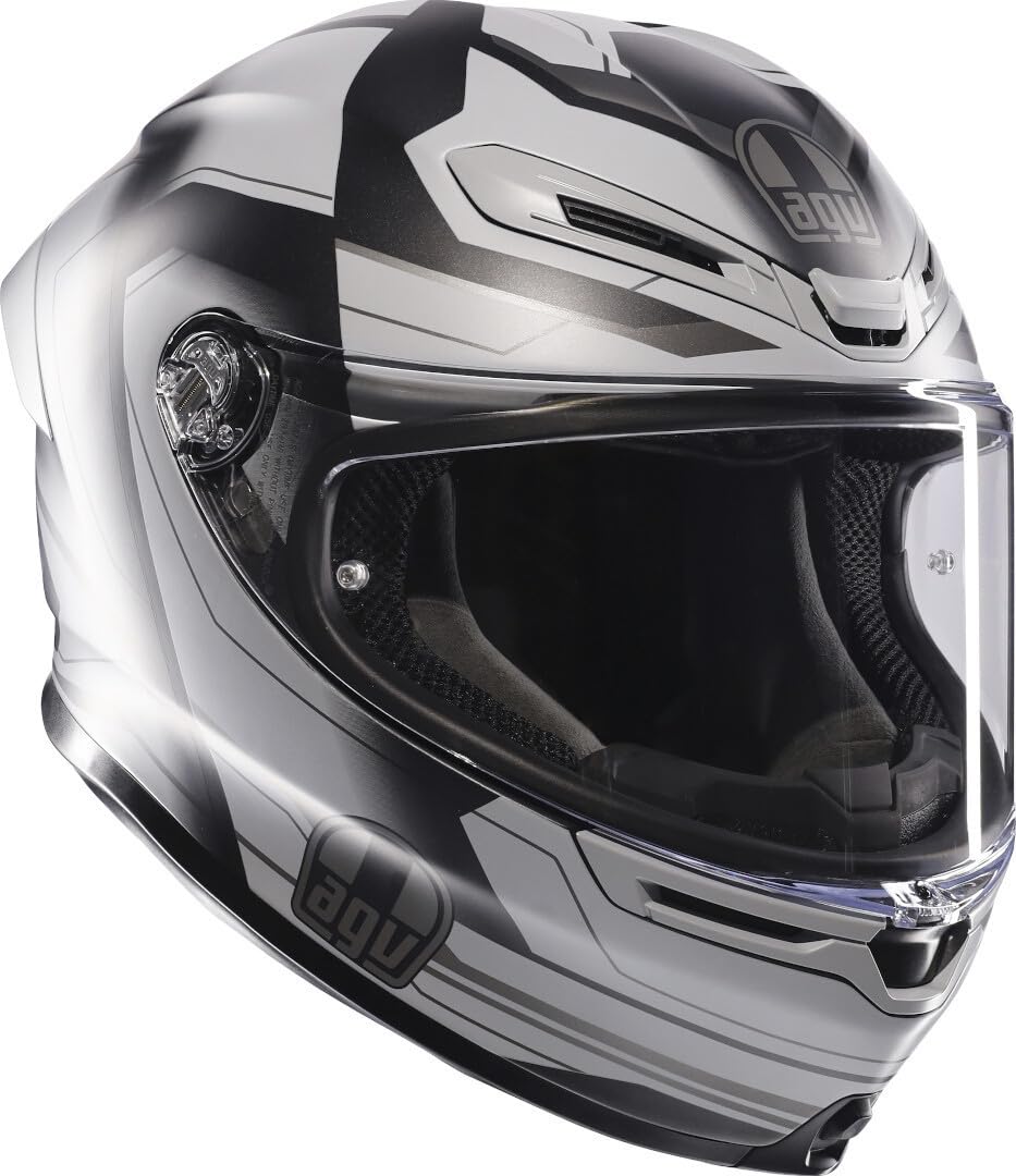 AGV K6 S Ultrasonic Motorradhelm Matt Schwarz Grau (S) von AGV