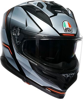 AGV K7 Jaeger, Integralhelm - Schwarz/Silber/Rot - L von AGV