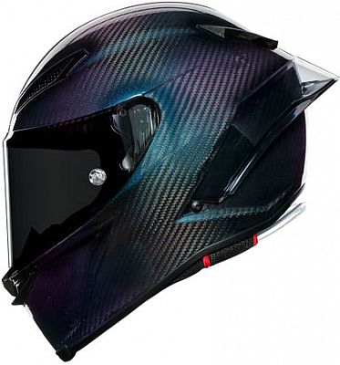 AGV Pista GP RR Iridium Carbon, Integralhelm - Dunkelgrau/Grün/Lila - M von AGV