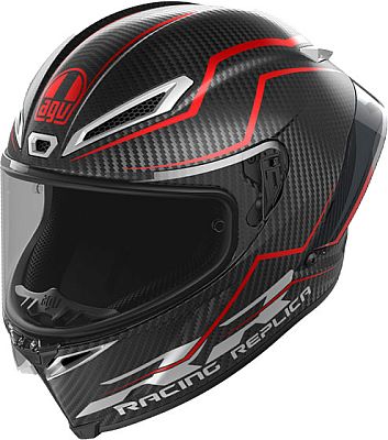 AGV Pista GP RR Performante, Integralhelm - Dunkelgrau/Rot - M von AGV