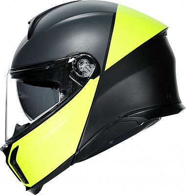 AGV Tourmodular Balance, Klapphelm - Matt Schwarz/Neon-Gelb/Grau - XXL von AGV