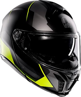 AGV Tourmodular Perception, Klapphelm - Matt Schwarz/Grau/Neon-Gelb - XL von AGV