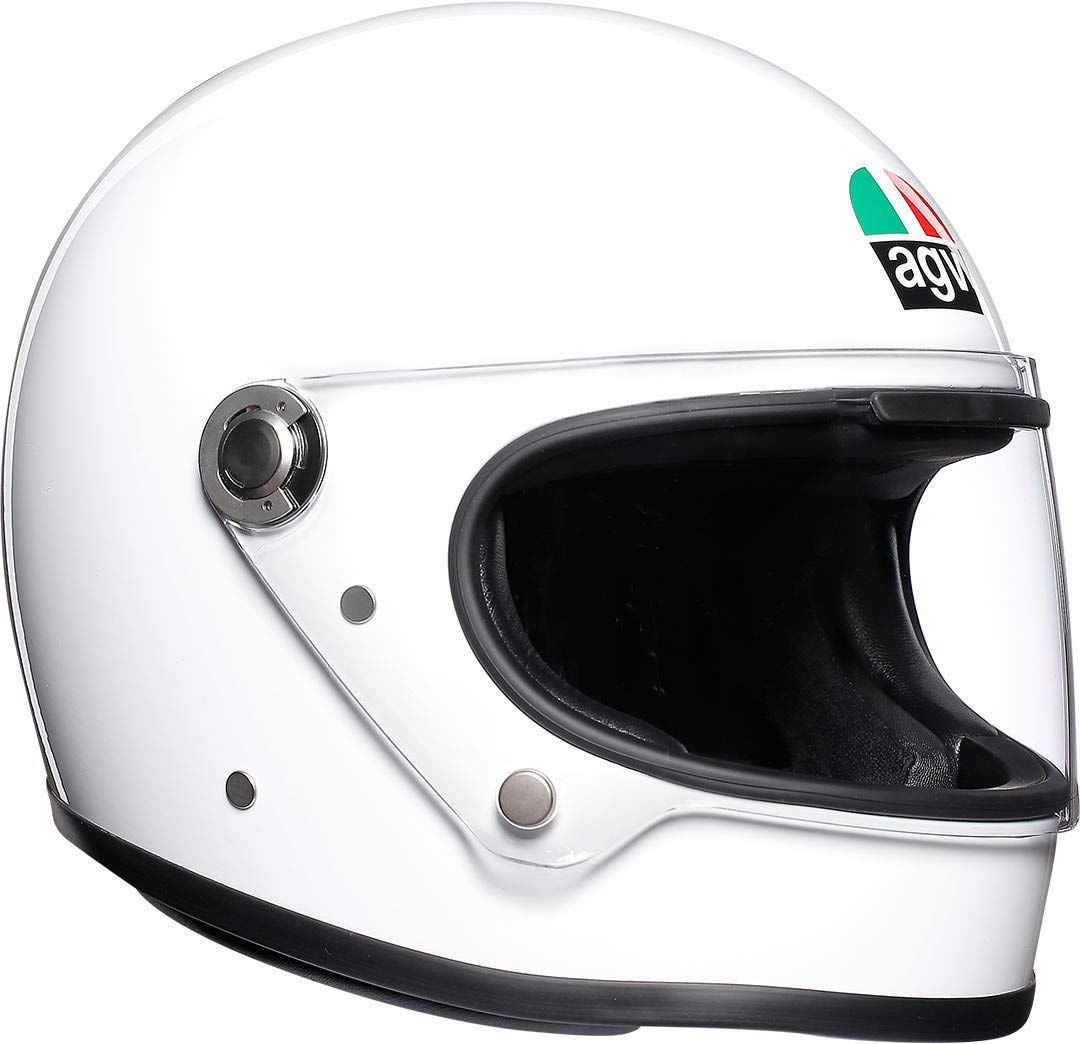 AGV X3000 ECE 22-05 Solid Motorrad Integralhelm ECE 22-05 Legends, Vintage Retro, Weiß, XS von AGV