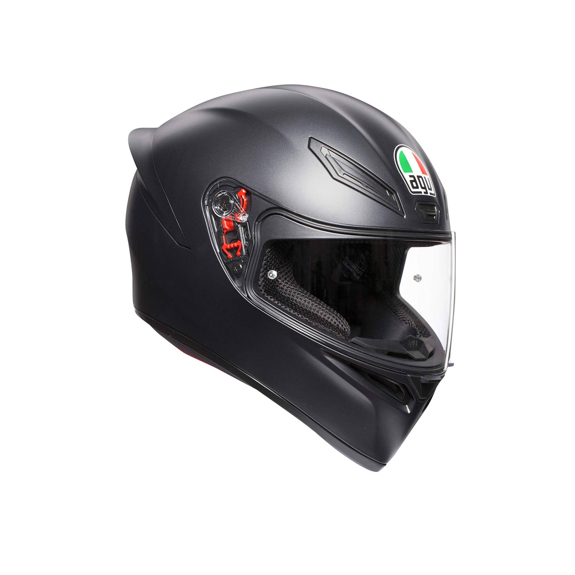 AGV K1 E2205 Helm, massiv, matt schwarz, Größe S/M von AGV