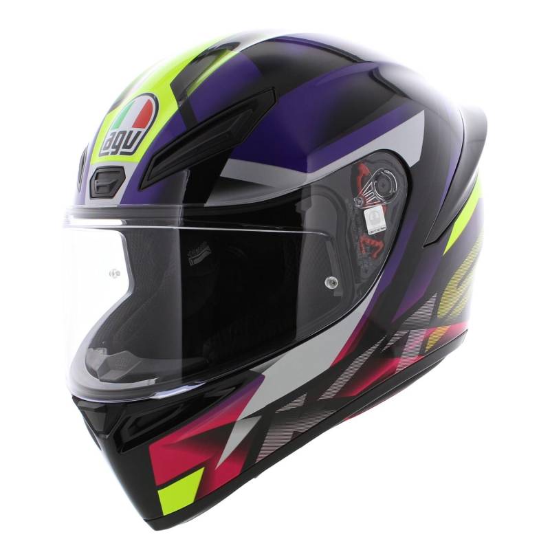 Helm AGV K1 S Fastlap Black Purple Pink, S von AGV