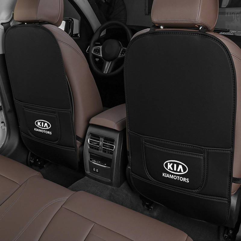 Auto Rücksitz Anti Kick Pad für Kia Cachet,Rücksitze Anti-Kick-Pad,Wasserdicht Leder Autositz Rückenlehne Protector,Auto-Anti-Schmutz-Pad,Innenzubehör, Full Pack-B von AGYF
