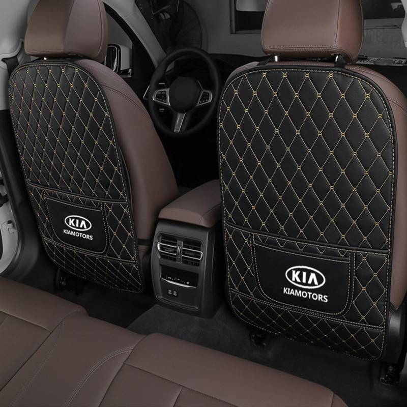 Auto Rücksitz Anti Kick Pad für Kia Habaniro,Rücksitze Anti-Kick-Pad,Wasserdicht Leder Autositz Rückenlehne Protector,Auto-Anti-Schmutz-Pad,Innenzubehör, Full Pack-A von AGYF