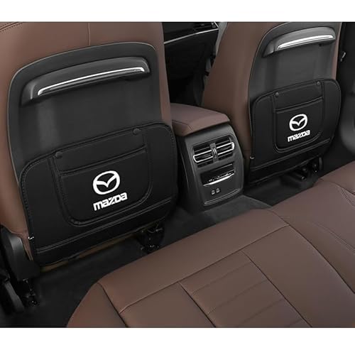 Auto Rücksitz Anti Kick Pad für Mazda CX-30,Rücksitze Anti-Kick-Pad,Wasserdicht Leder Autositz Rückenlehne Protector,Auto-Anti-Schmutz-Pad,Innenzubehör,C von AGYF