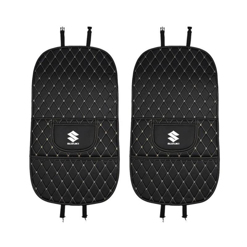 Auto Rücksitz Anti Kick Pad für Suzuki Wagon-R,Rücksitze Anti-Kick-Pad,Wasserdicht Leder Autositz Rückenlehne Protector,Auto-Anti-Schmutz-Pad,Innenzubehör,B von AGYF
