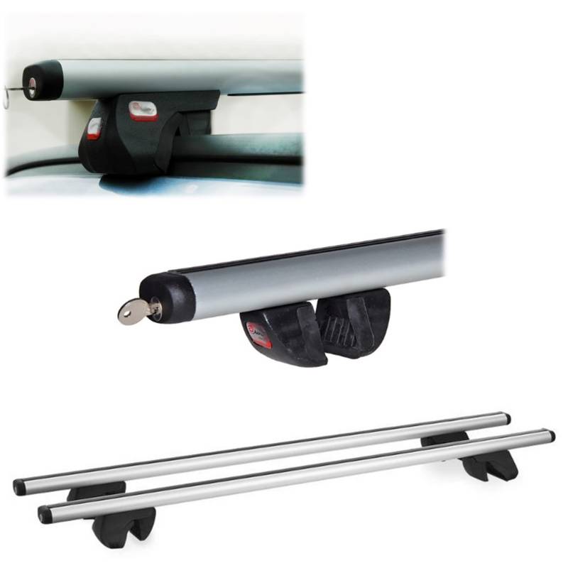 Alu Relingträger universal Dachträger abschließbar Lastenträger Grundträger ALFA - 160cm von AHAKA