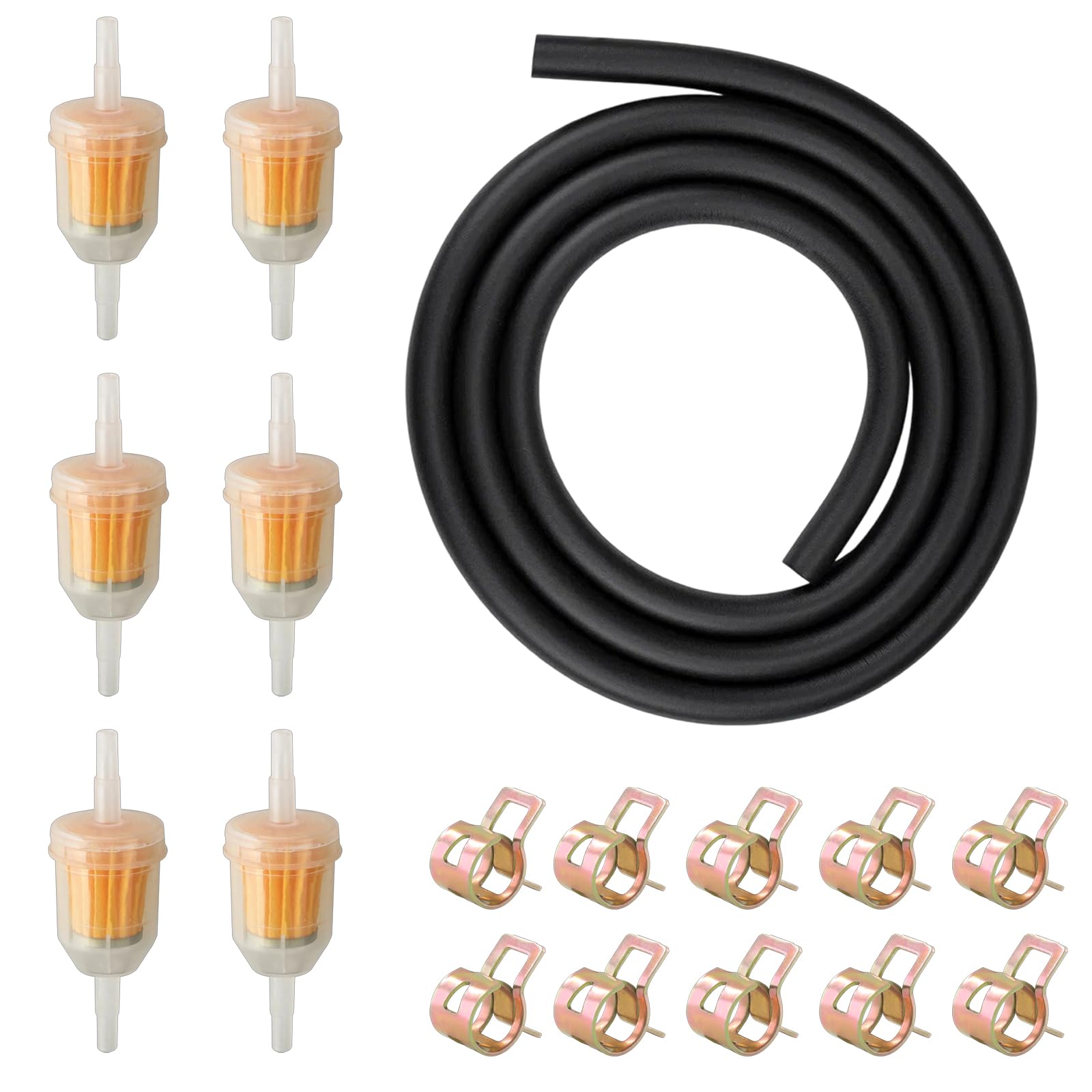 Benzinschlauch, Benzinfilter 6mm, 6 Kraftstofffilter 6mm, 2 Meter Benzinschlauch, 10 Schlauchschellen, Für Rasenmäher, Auto, Motorrad, Lkw, Benzin Kraftstofffilter Kraftstofffilter Für Auto Motorrad Benzinschlauch, Benzinfilter 6mm, 6 Kraftstofffilter 6mm, 2 Meter Benzinschlauch, 10 Schlauchschellen, Für Rasenmäher, Auto, Motorrad, Lkw, Benzin Kraftstofffilter Kraftstofffilter Für Auto Motorrad von AHEJIOO