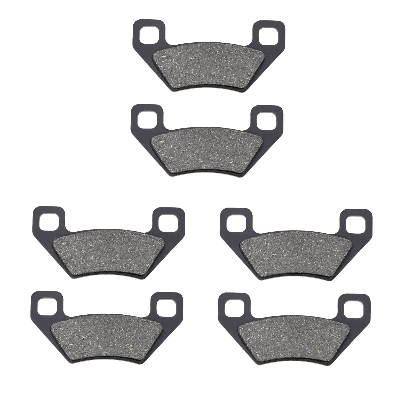 AHL 3 Paare Vorderer/Hinterer Bremsbeläge kompatibel mit Kymco MXU 400 (A40000) 2008-2011 von AHL