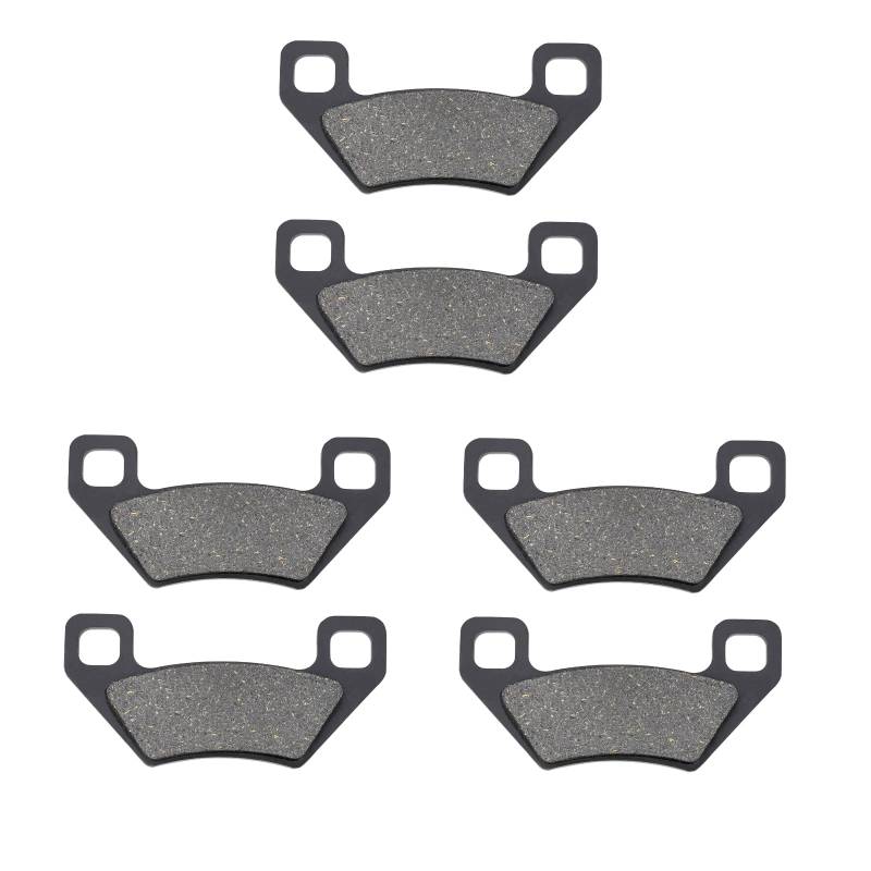 AHL 3 Paare Vorderer/Hinterer Bremsbeläge kompatibel mit Kymco MXU 400 (A40000) 2008-2011 von AHL