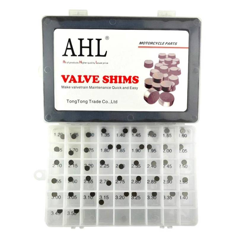 AHL Durchmesser: 7.48mm 47pcs 1.20mm-3.50mm Ventil Shim Ventile einstellen für Yamaha YZF-R1 1998-2006 von AHL