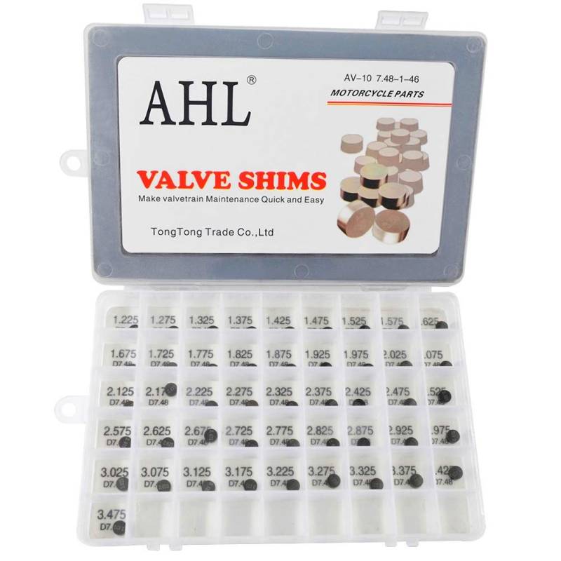 AHL 7.48mm 46pcs 1.225-3.475mm ventil shim ventile einstellen für Yamaha FZS600 FZ6 2004-2007/FZS1000 FZ1 2001-2009 von AHL