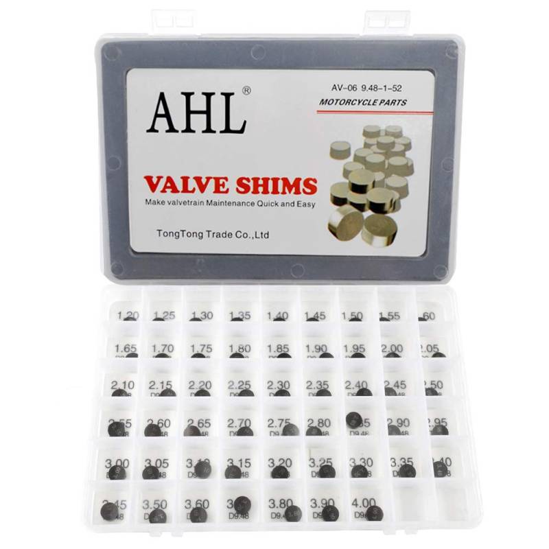 AHL 9.48mm 52pcs 1.20-4.00mm ventil shim ventile einstellen für Kawasaki VN800B Vulcan 800 Classic 1996-2005/ Kawasaki GPZ1100/ABS 1995-1996 von AHL