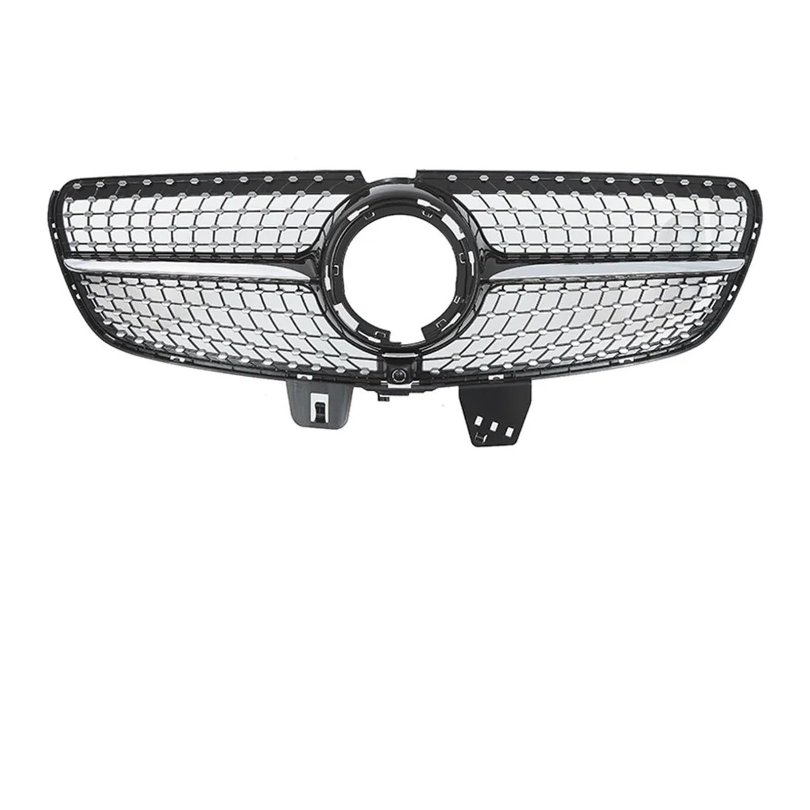 Front Kühlergrille Für V-Klasse Für GTR-Stil W447 V250 V260 2021-2023 Auto-Front-Renngitter Chrom-Schwarz-Diamanten-Stil Stoßstangengitter Frontgrill(Diamond-Chrome Black) von AHRPKAMERD