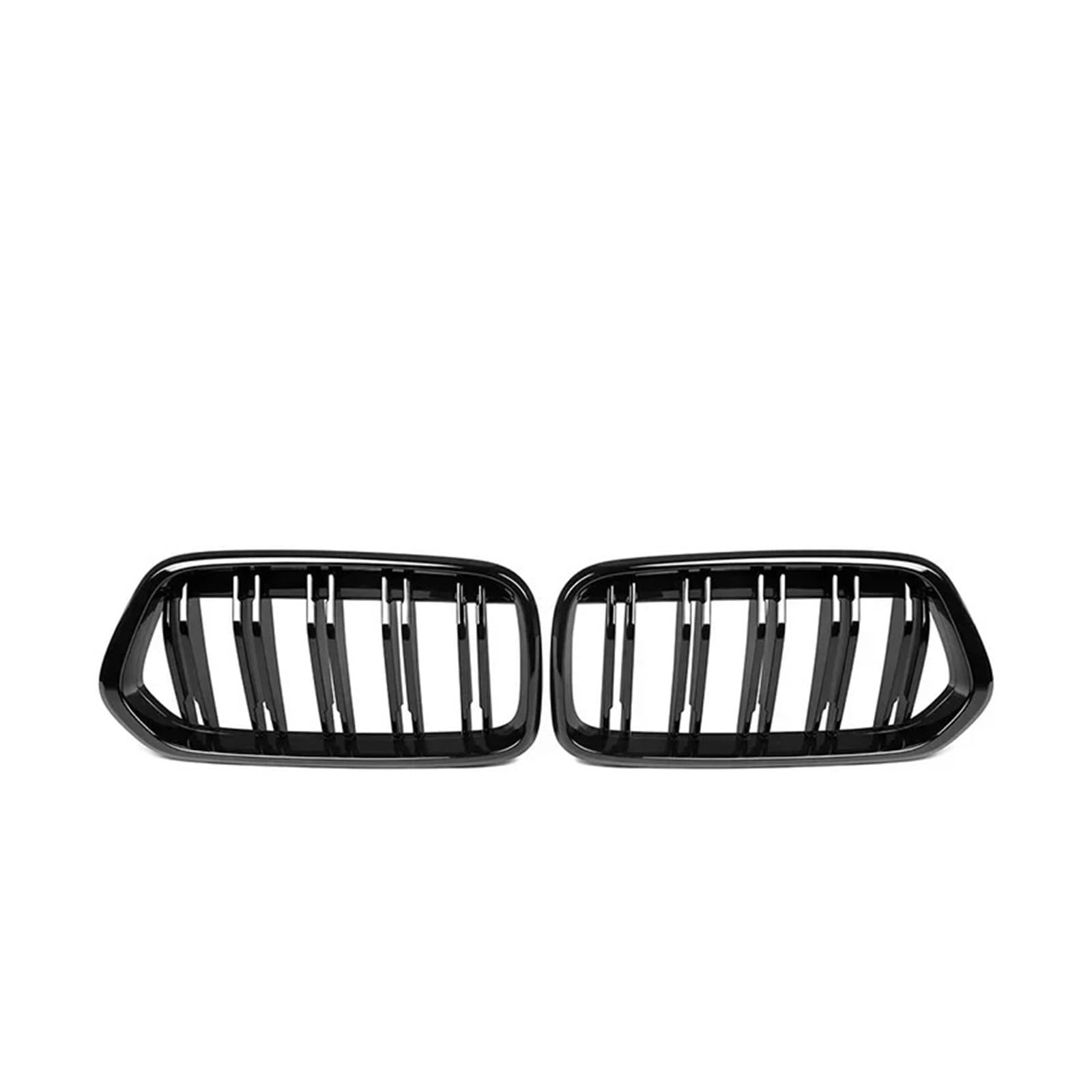 Front Kühlergrille Für X2-Serie F39 2018–2023 2022 Auto Piano Black Frontstoßstange Nierengitter Doppellamellen-Renngitter Zubehör Frontgrill(Dual Gloss Black) von AHRPKAMERD