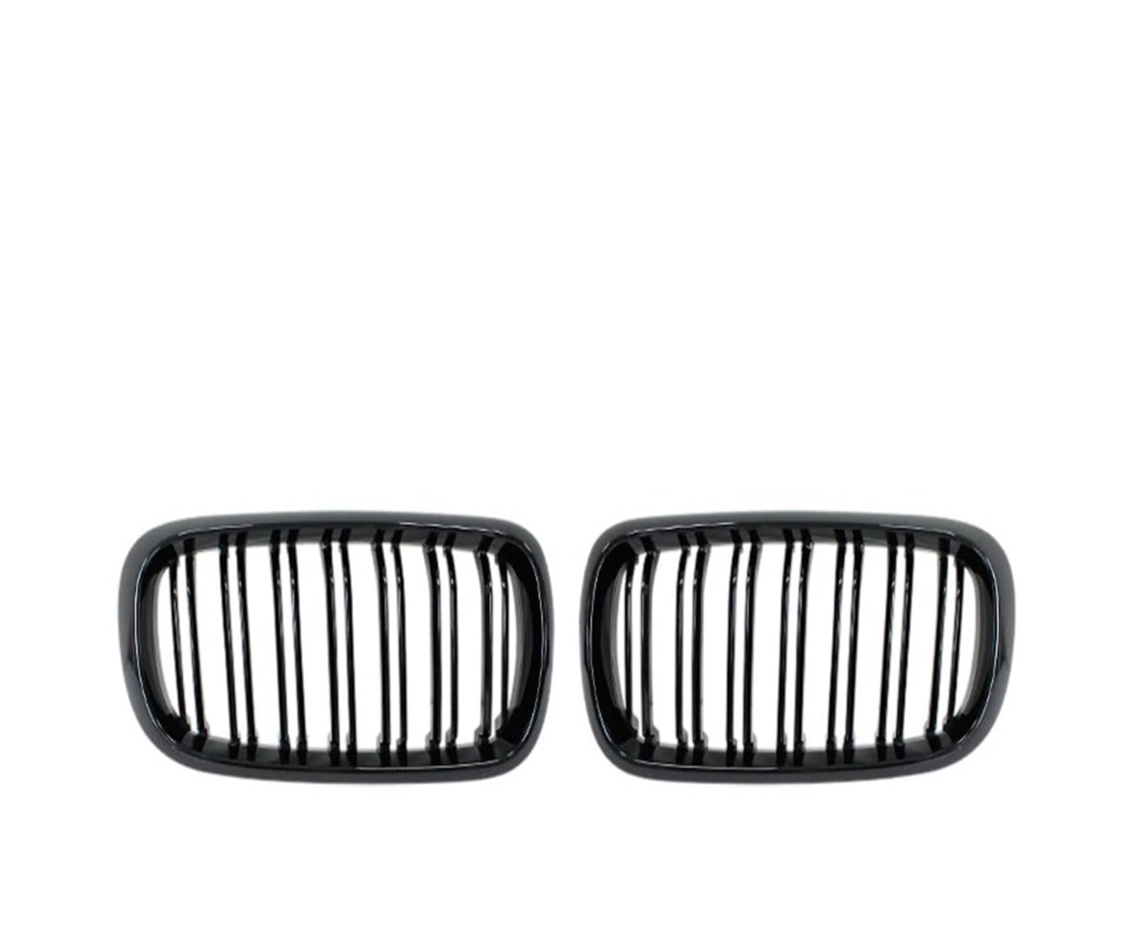 Front Kühlergrille Für X5 F15 Für X6 F16 2014-2016 2017 Autozubehör Fronthaube Nierengrill Stoßstange Schwarz Doppelgrill Ersatzteil Frontgrill(Double Line Black) von AHRPKAMERD