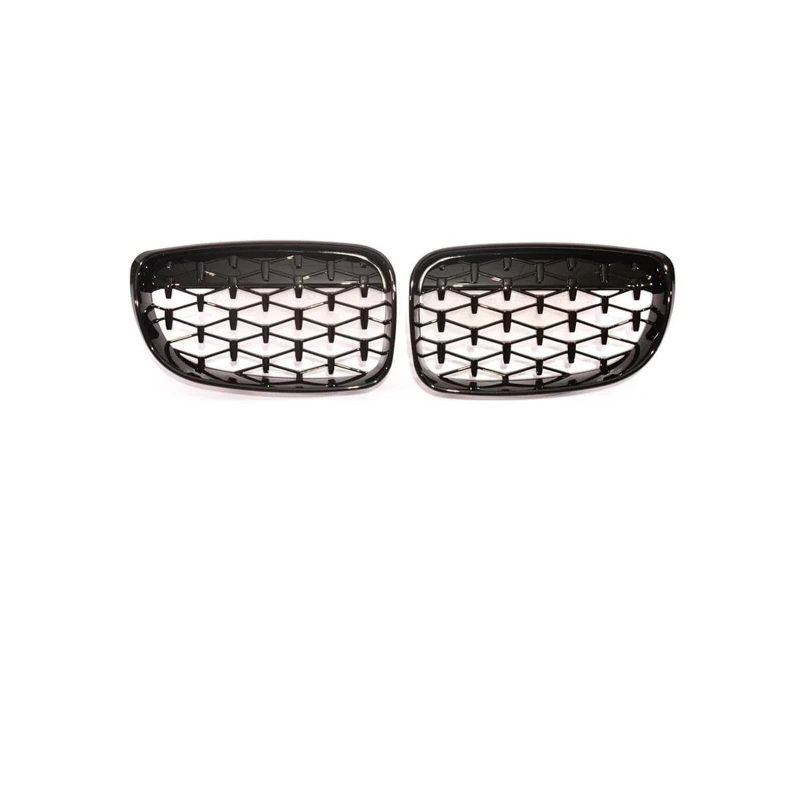 Frontgrill Für 1Serie E81 E87 2008-2011 Auto Frontstoßstange Nieren Kühlergrill Vorne Haube Kühlergrill(Diamond Gloss Black) von AHRPKAMERD